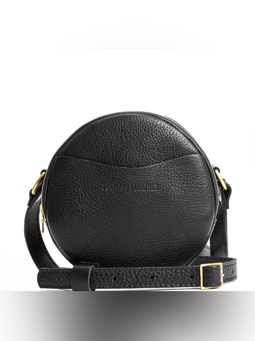 Portland Leather Small Round Crossbody